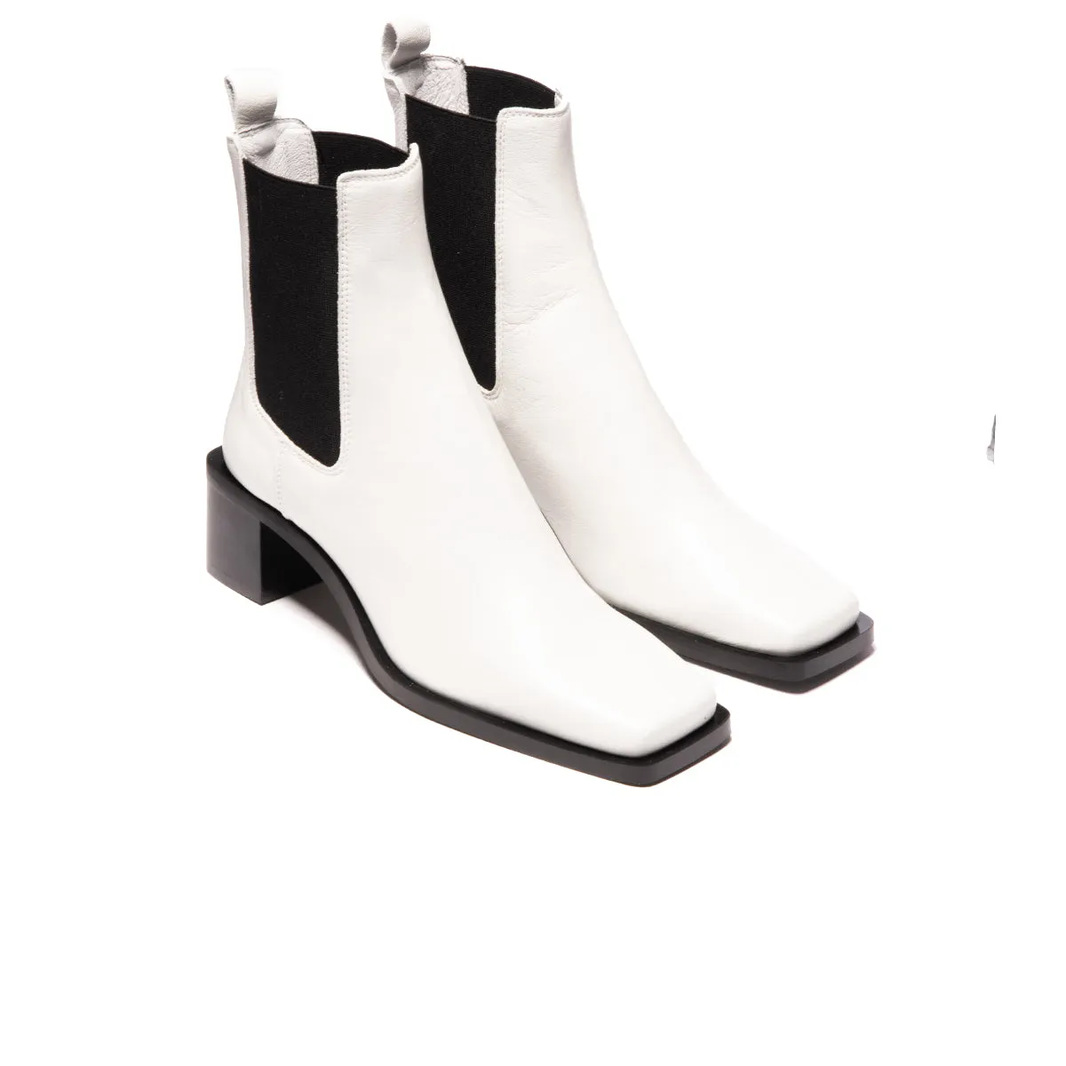 Albans White Leather