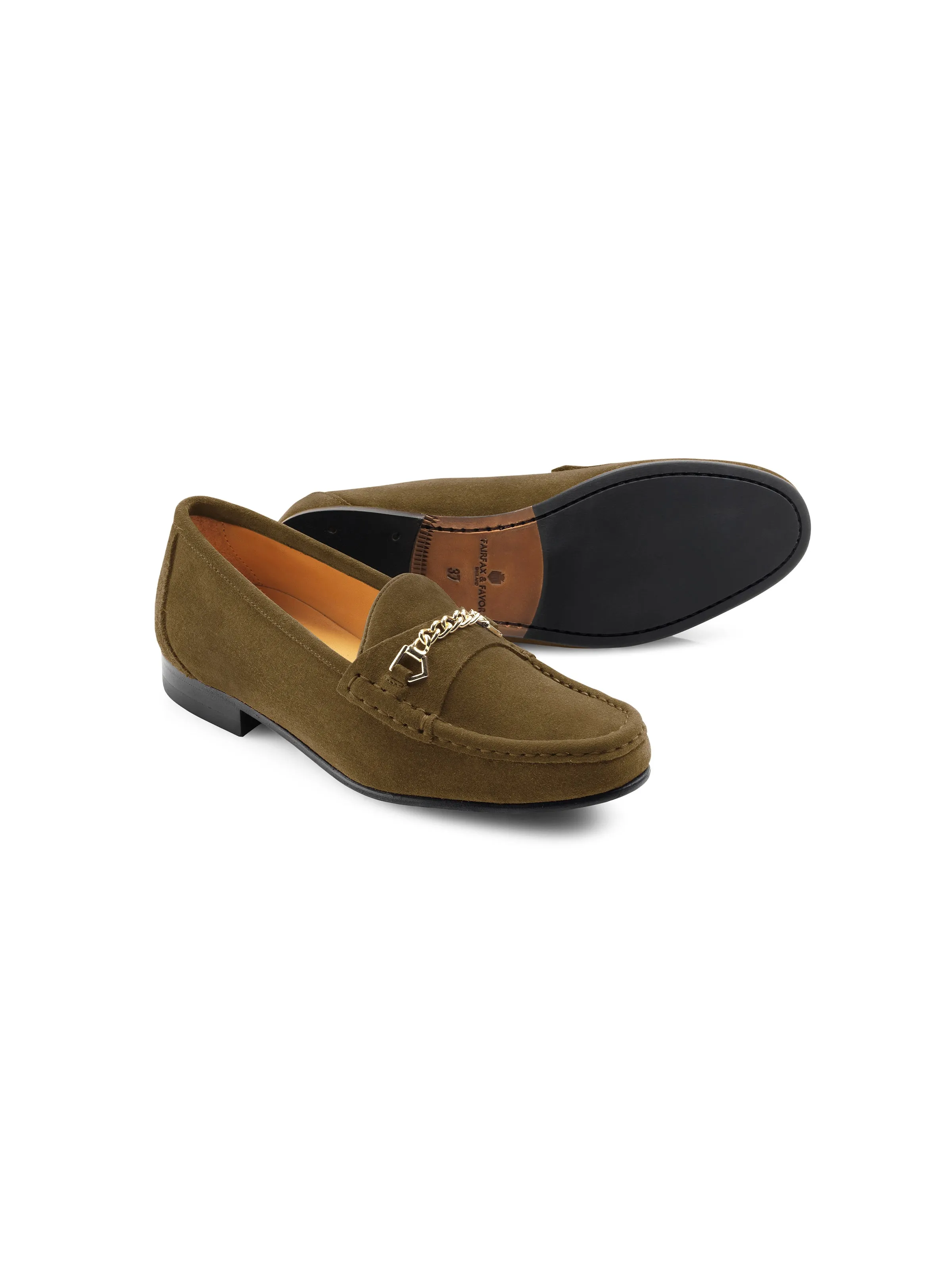 Apsley - Olive Suede