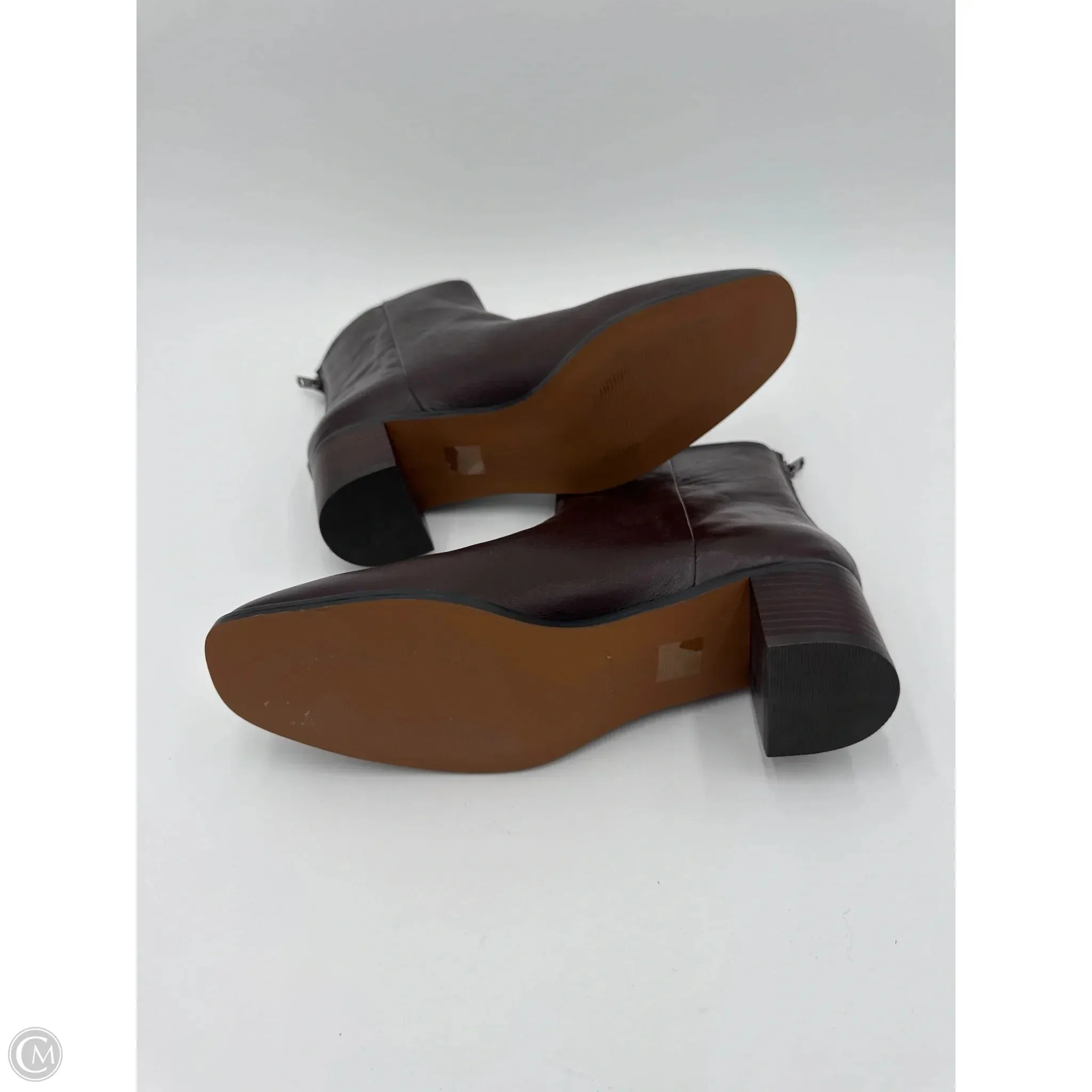 Boots Ankle Heels By Madewell In Brown, Size: 8.5