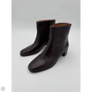 Boots Ankle Heels By Madewell In Brown, Size: 8.5
