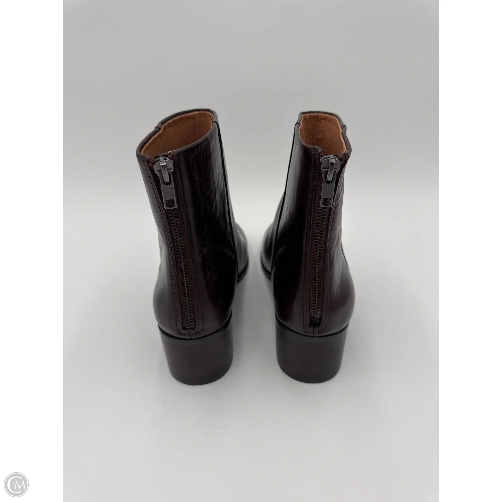 Boots Ankle Heels By Madewell In Brown, Size: 8.5