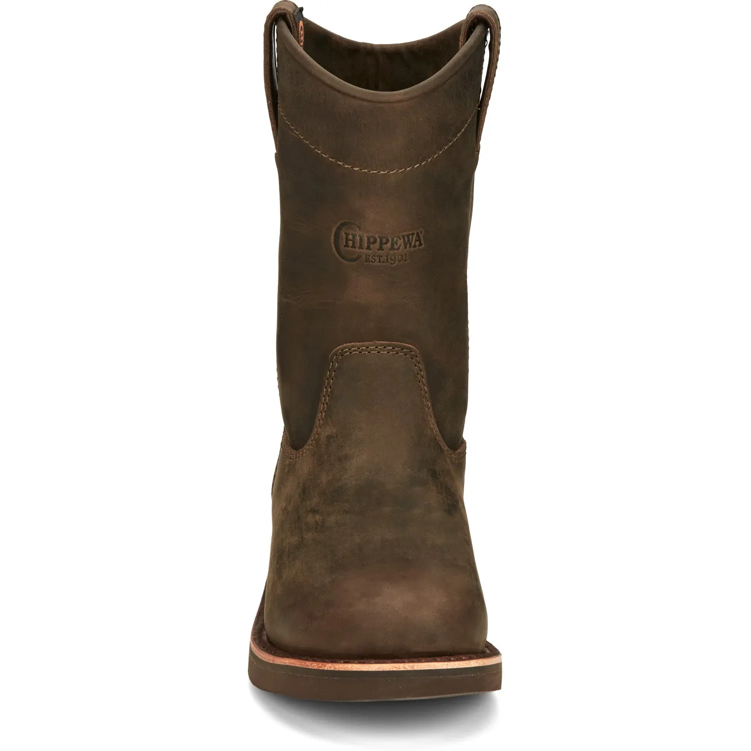 Chippewa Mens Classic 2.0 10in Pull On Chocolate Apache Leather Work Boots 9.5 D
