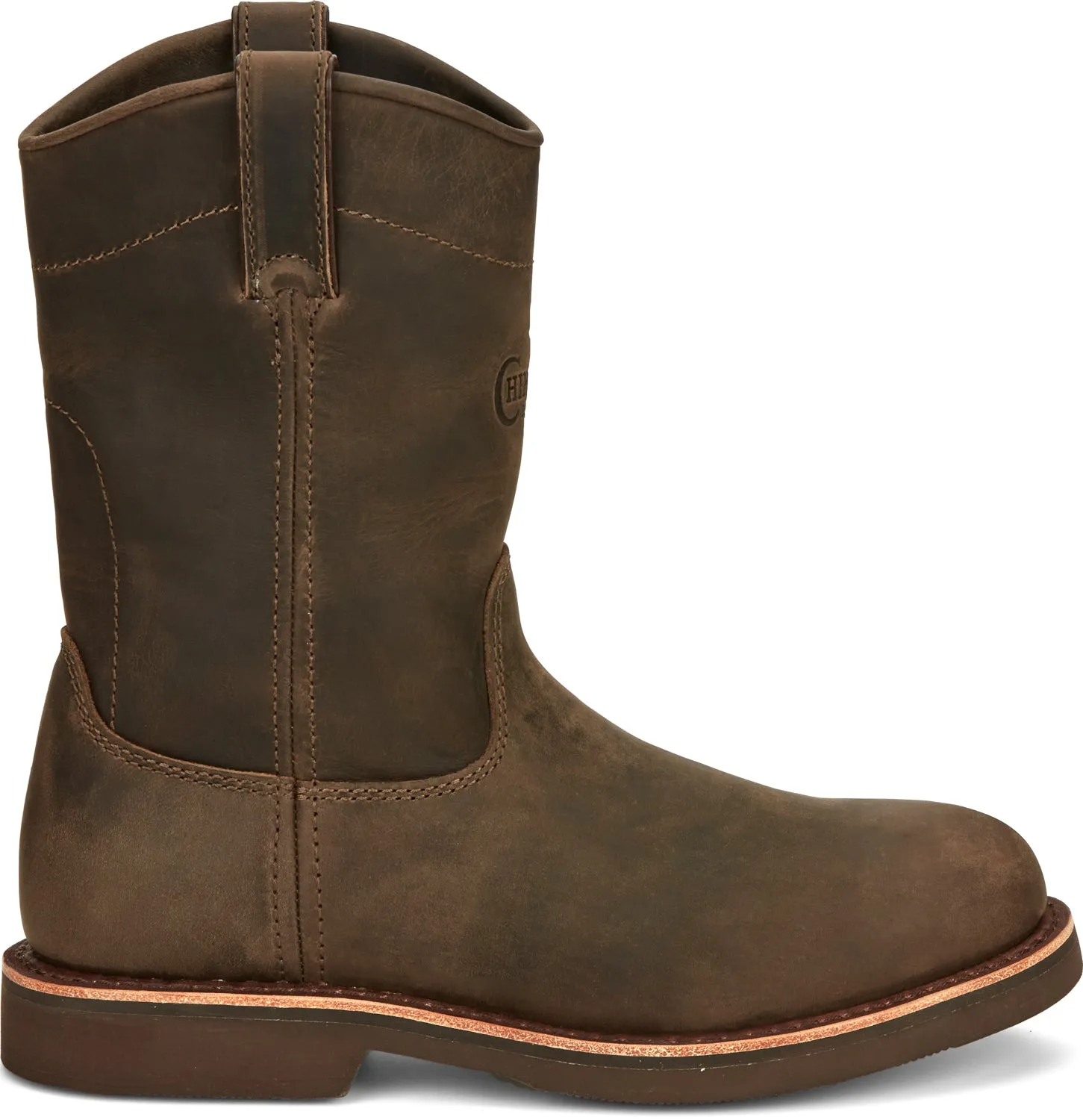Chippewa Mens Classic 2.0 10in Pull On Chocolate Apache Leather Work Boots 9.5 D