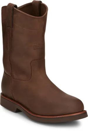 Chippewa Mens Classic 2.0 10in Pull On Chocolate Apache Leather Work Boots 9.5 D