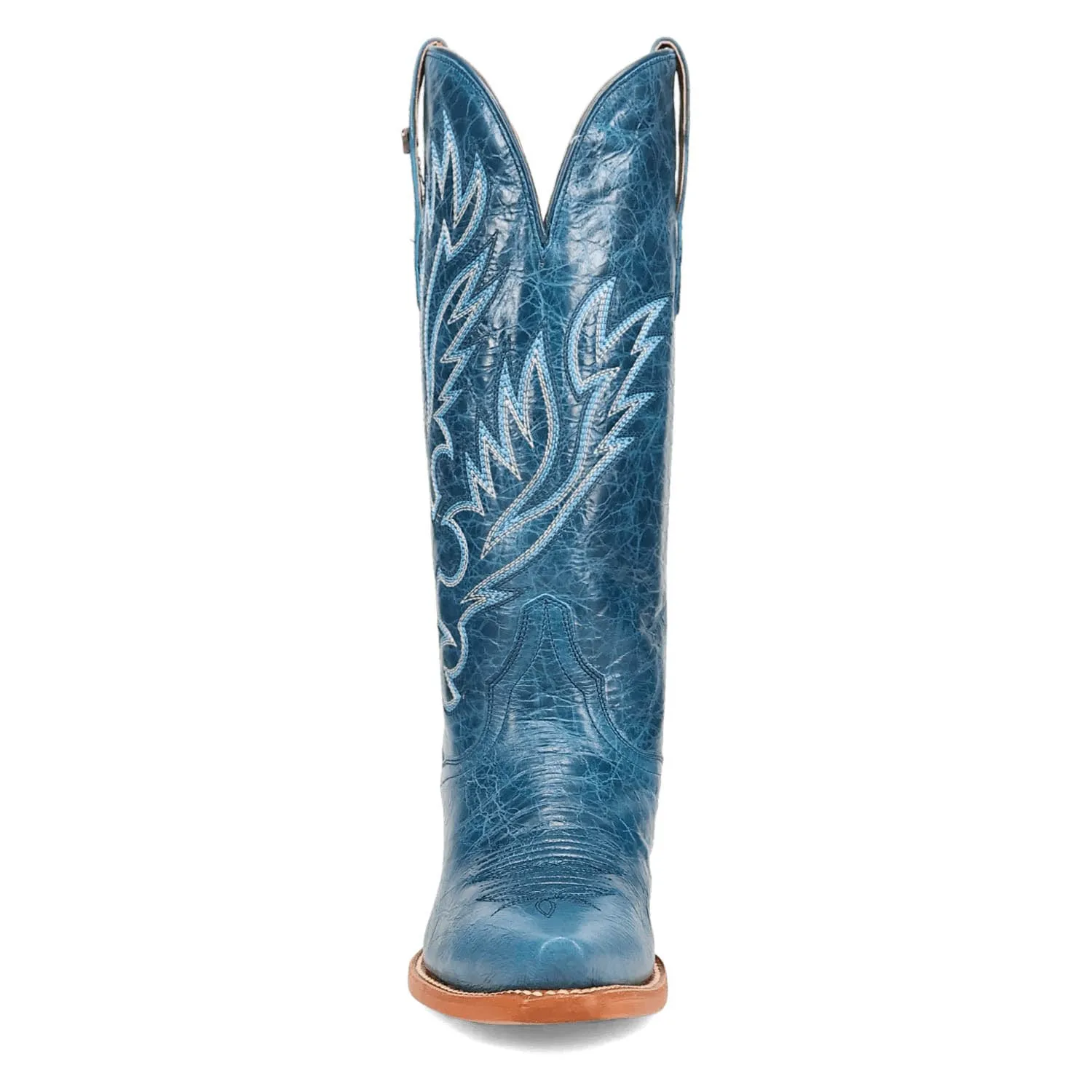 Dan Post Womens Katy Blue Leather Cowboy Boots