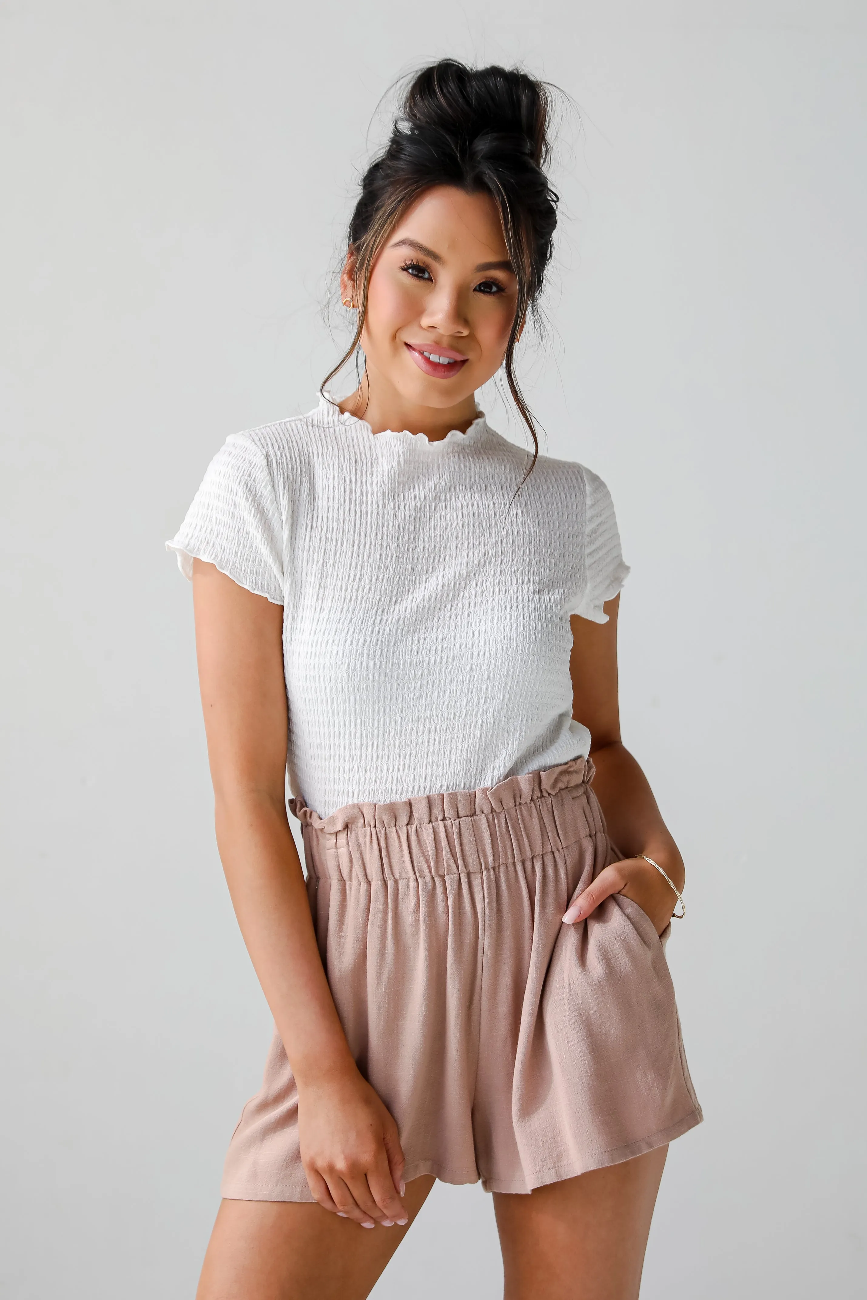 FINAL SALE - Perfectly Cool Linen Shorts - DU DEAL