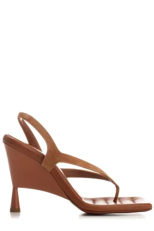 GIA BORGHINI Square Toe Heeled Sandals
