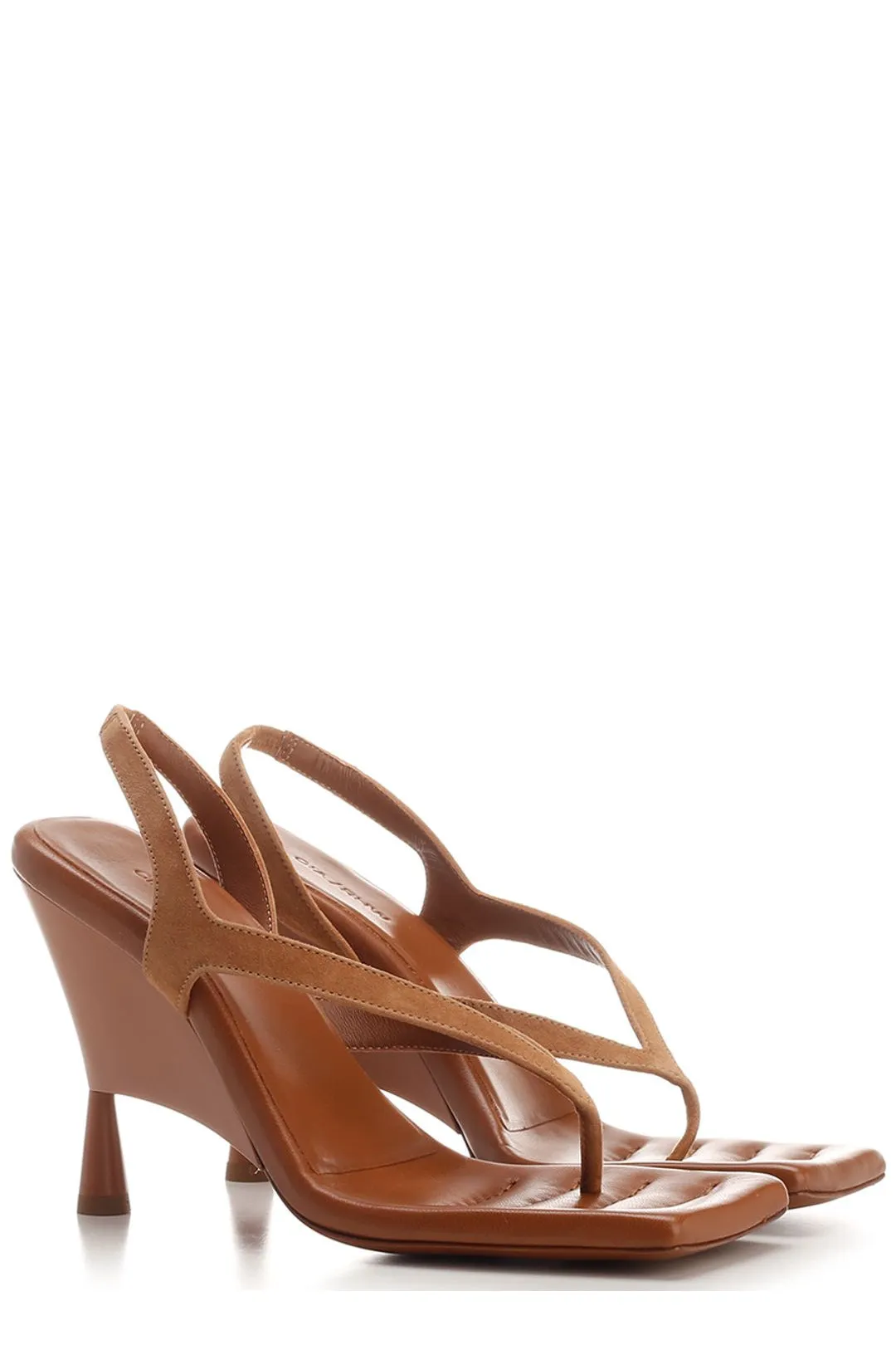 GIA BORGHINI Square Toe Heeled Sandals