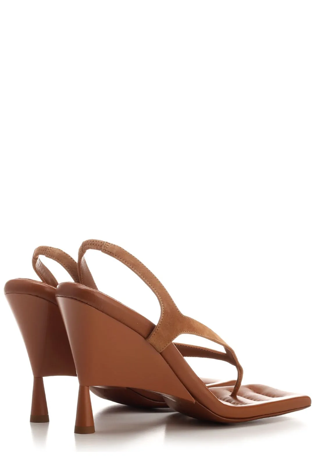 GIA BORGHINI Square Toe Heeled Sandals