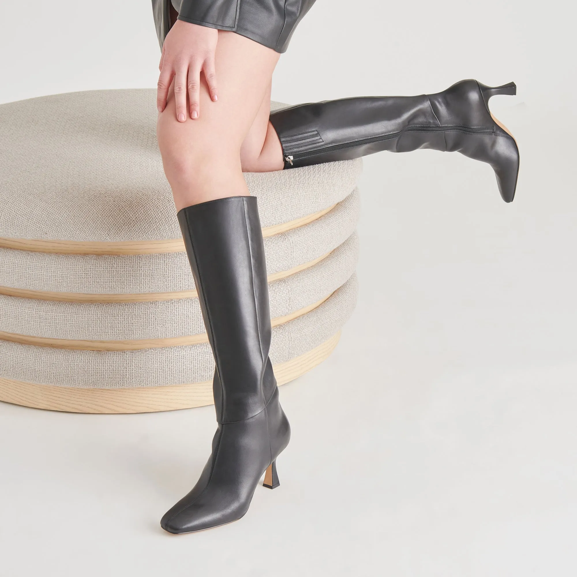 GYRA BOOTS BLACK LEATHER - re:vita