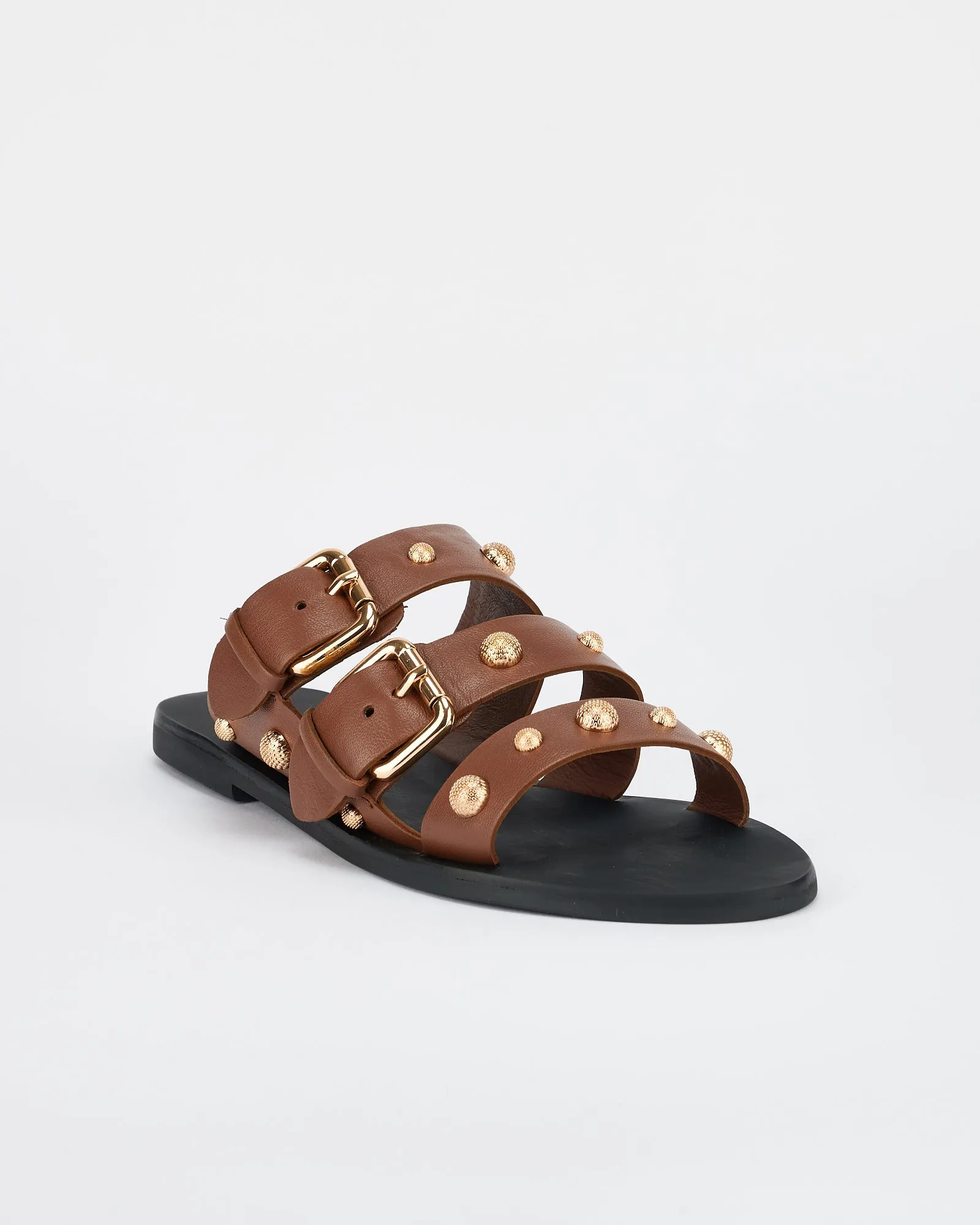 Hvar Slide Cocoa/Gold