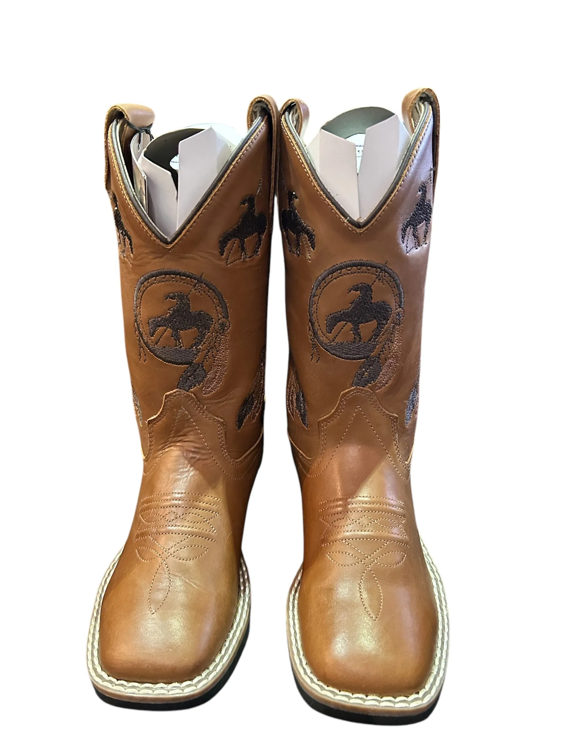 Jama Old West Kids Square Toe Cowboy Boots BSC1928