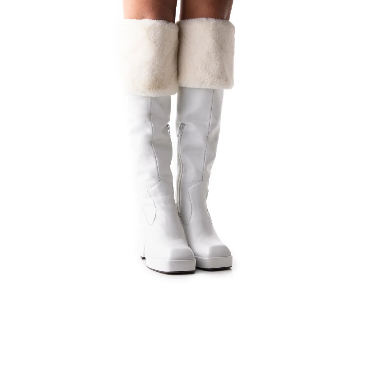 Kelani White Leather