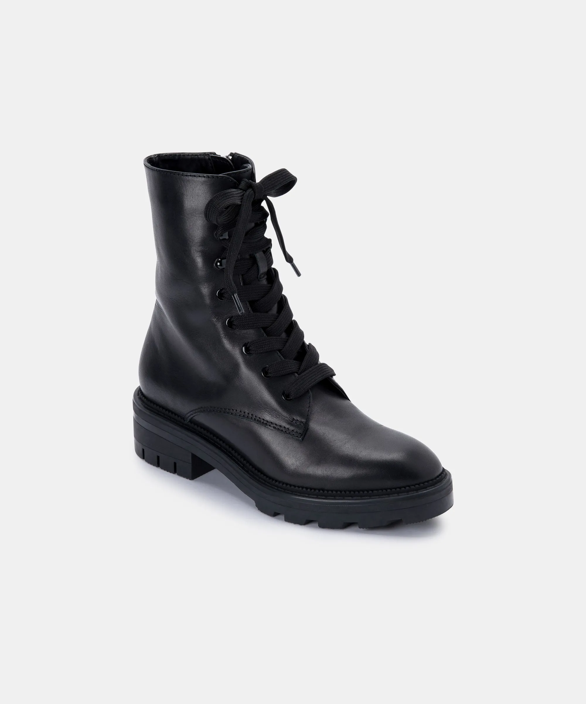 LOTTIE BOOTS BLACK LEATHER