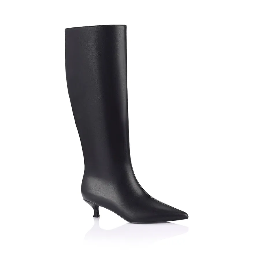 Lucila Knee High Boots - Black