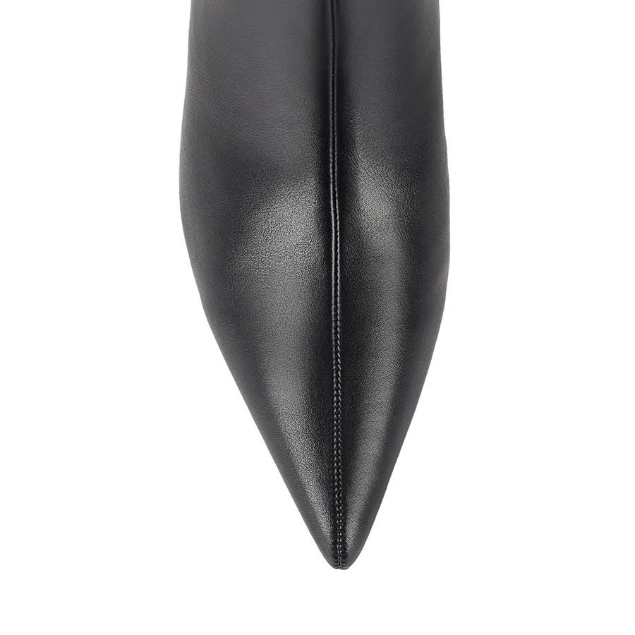 Lucila Knee High Boots - Black
