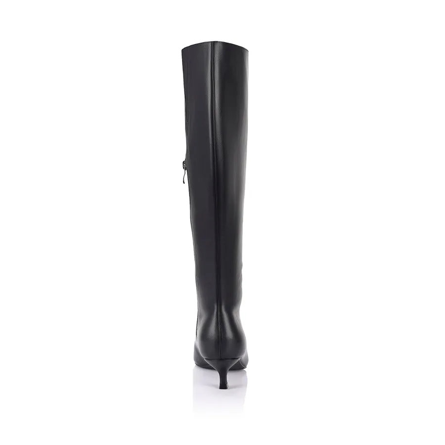 Lucila Knee High Boots - Black