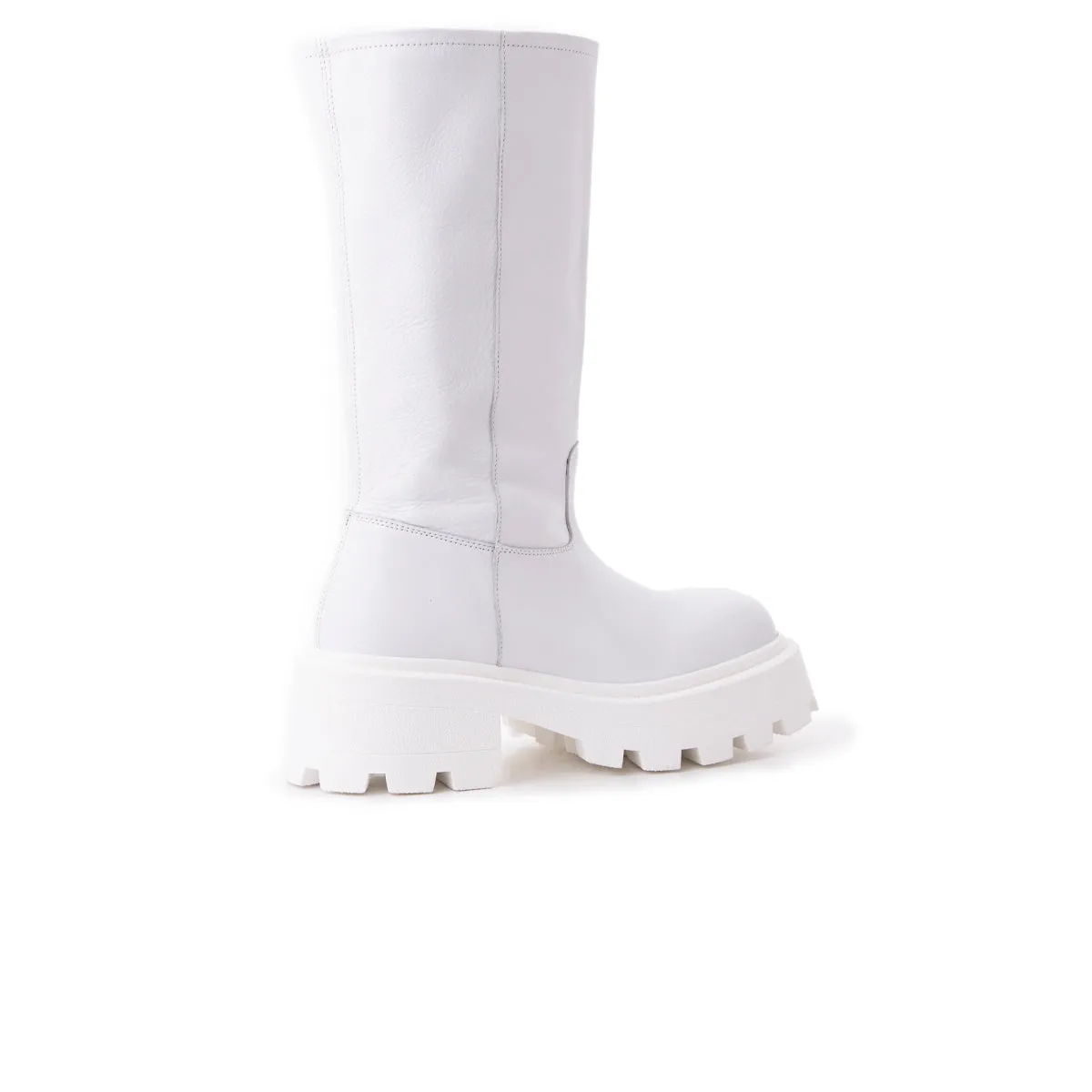 Lucius White Leather