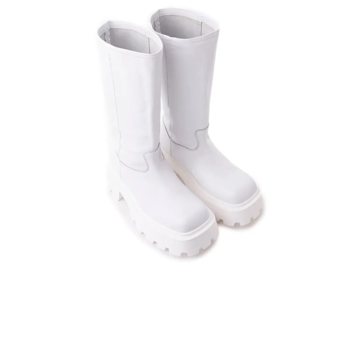 Lucius White Leather