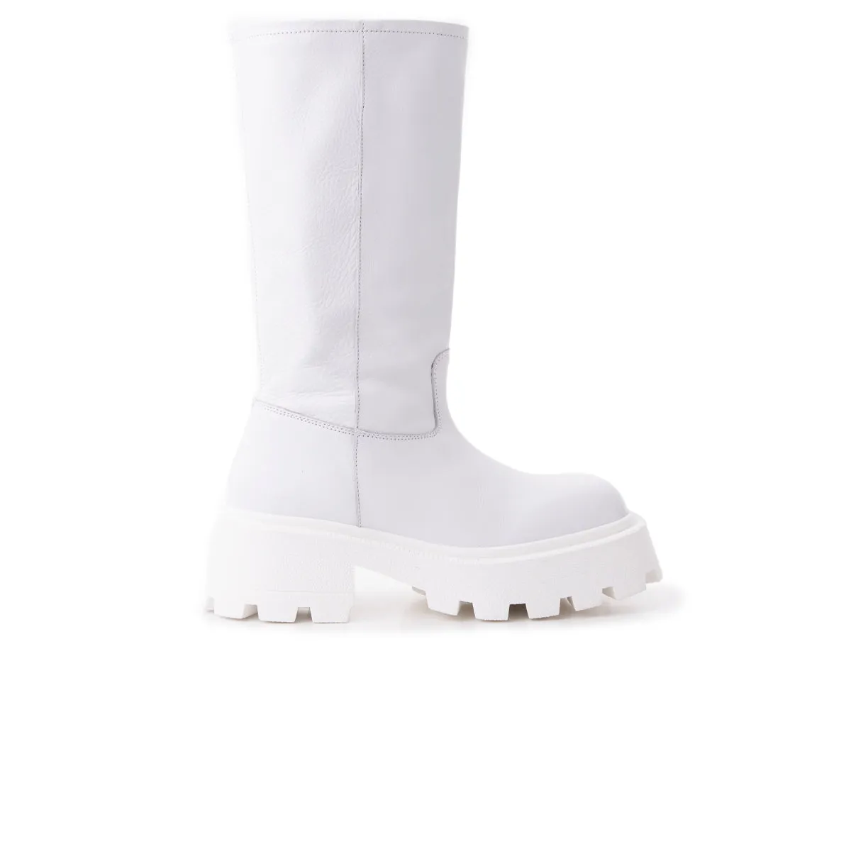 Lucius White Leather