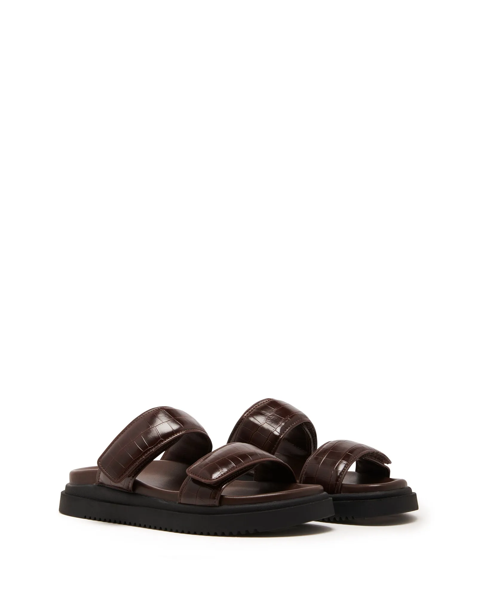 Pivot Flatform Sandal Chocolate Croc