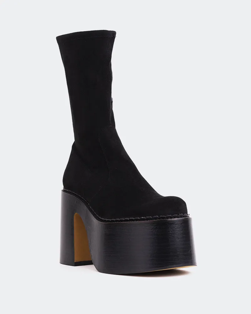 Remington Black Suede Stretch