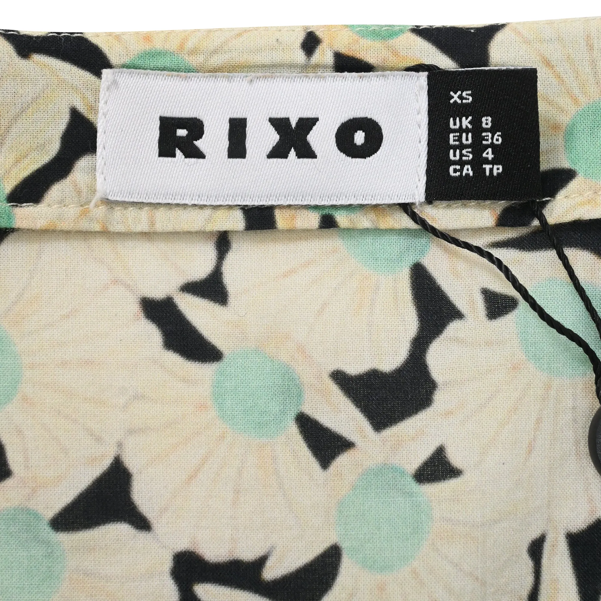 Rixo Enya Pearl Printed Mini Dress in Multicolor Cotton