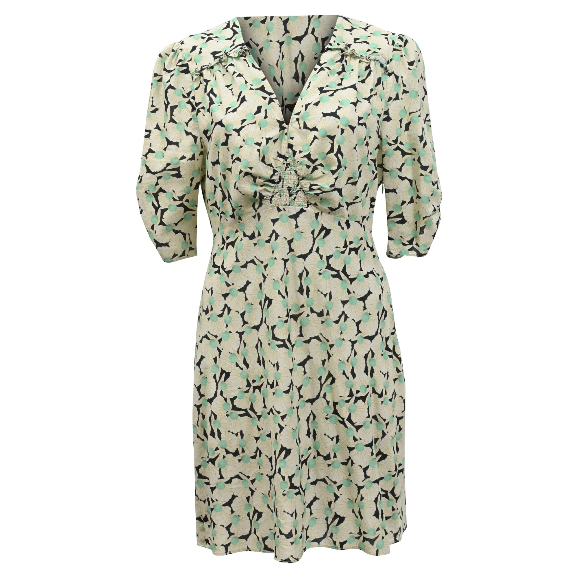 Rixo Enya Pearl Printed Mini Dress in Multicolor Cotton