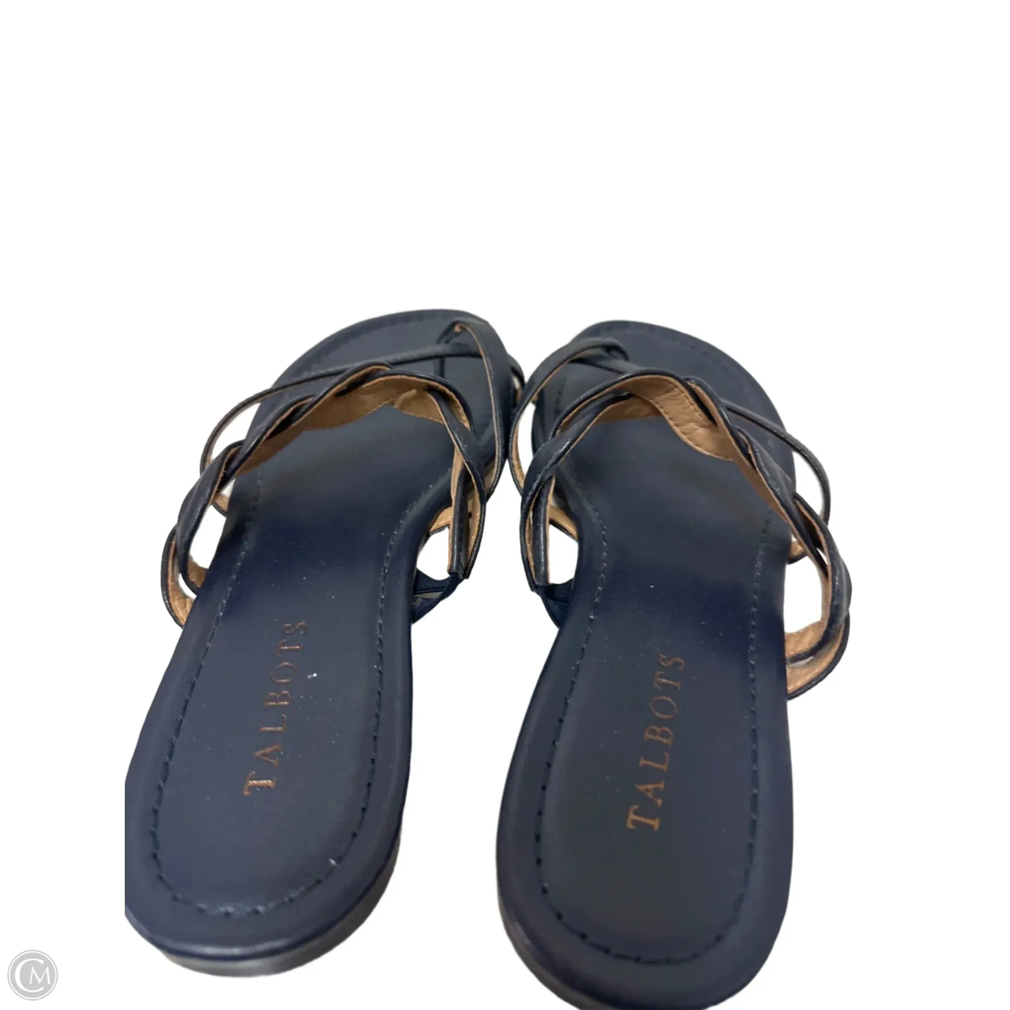 Sandals Flats By Talbots In Navy, Size: 9