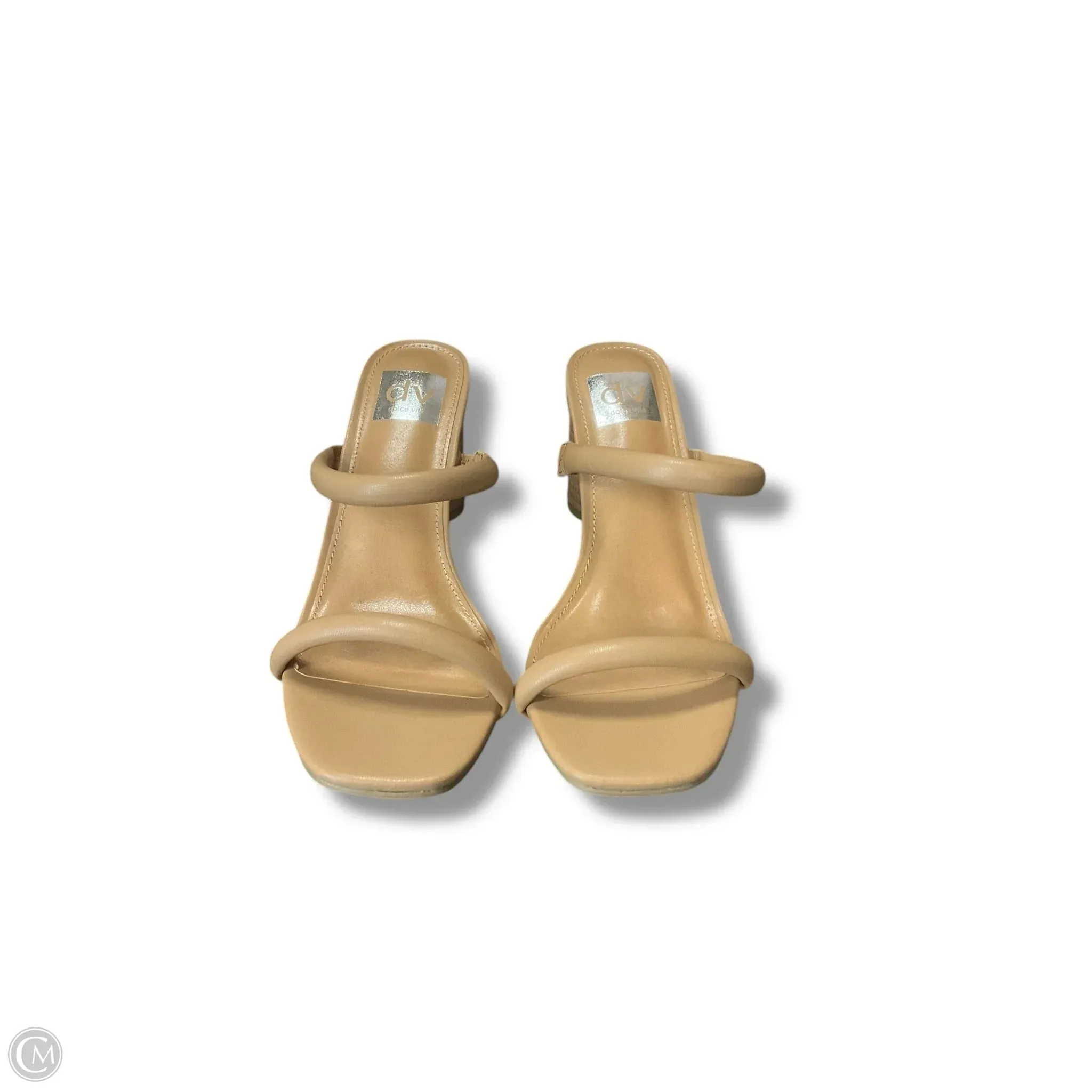 Sandals Heels Block By Dolce Vita In Tan, Size: 6