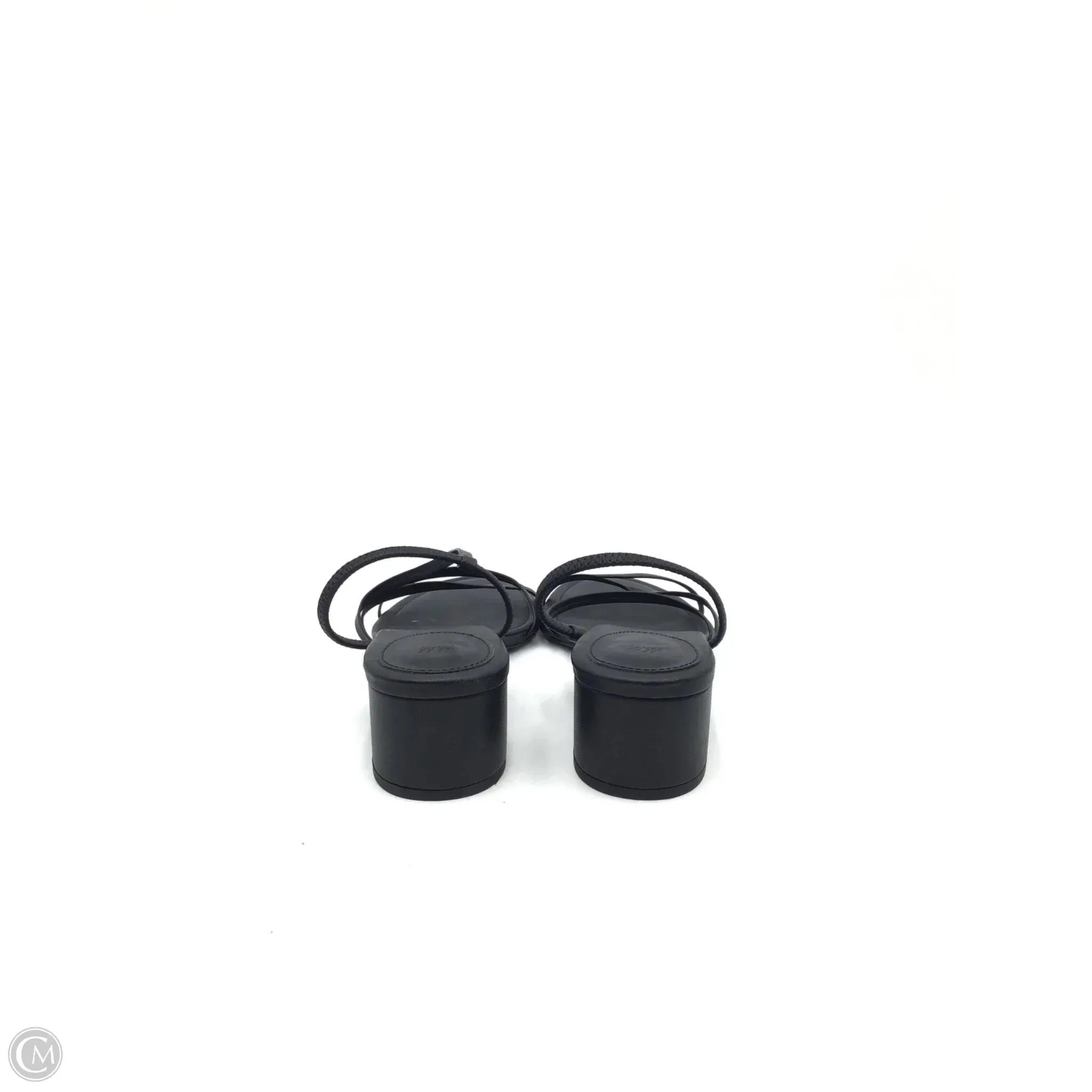 Sandals Heels Block By H&m In Black, Size: 7