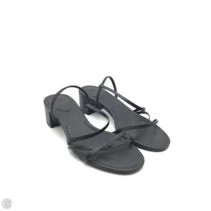 Sandals Heels Block By H&m In Black, Size: 7