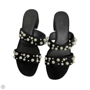 Sandals Heels Block By J. Crew In Black & White, Size: 8