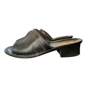 Sandals Heels Block By Josef Seibel In Black, Size:9.5