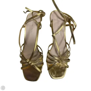 Sandals Heels Block By Loeffler Randall In Gold, Size: 8