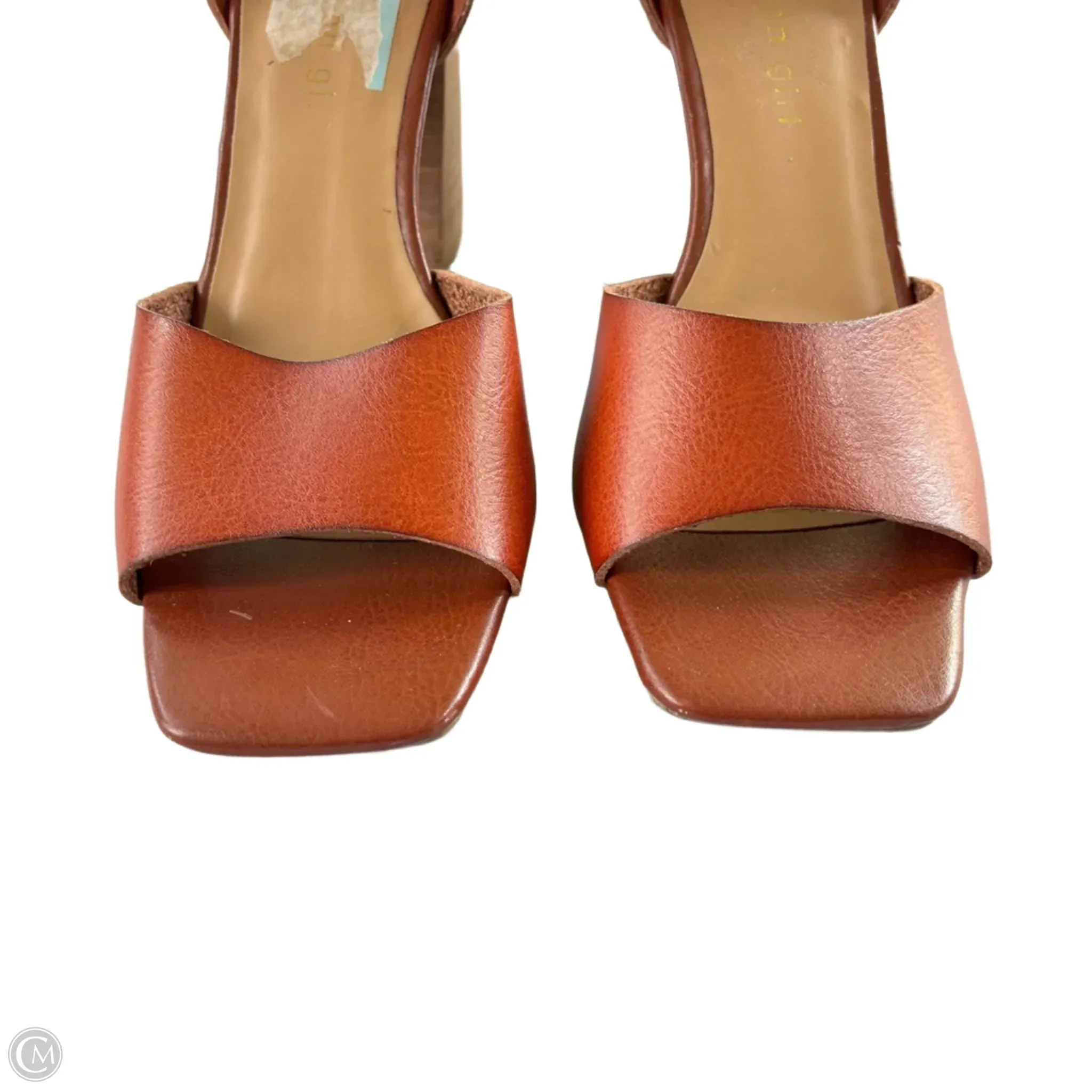 Sandals Heels Block By Madden Girl In Brown, Size: 7.5