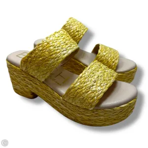 Sandals Heels Block By Matisse In Yellow, Size: 7