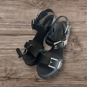 Sandals Heels Block By Michael By Michael Kors In Black, Size: 8