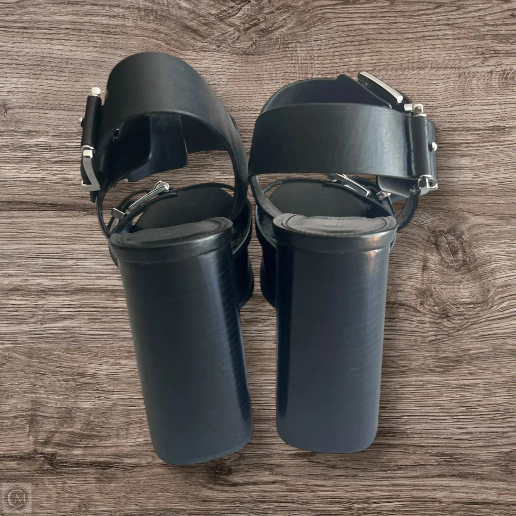 Sandals Heels Block By Michael By Michael Kors In Black, Size: 8