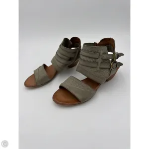 Sandals Heels Block By Miz Mooz In Green, Size: 9