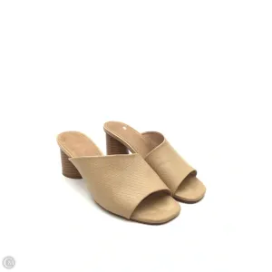 Sandals Heels Block By Seven 7 In Brown, Size: 8