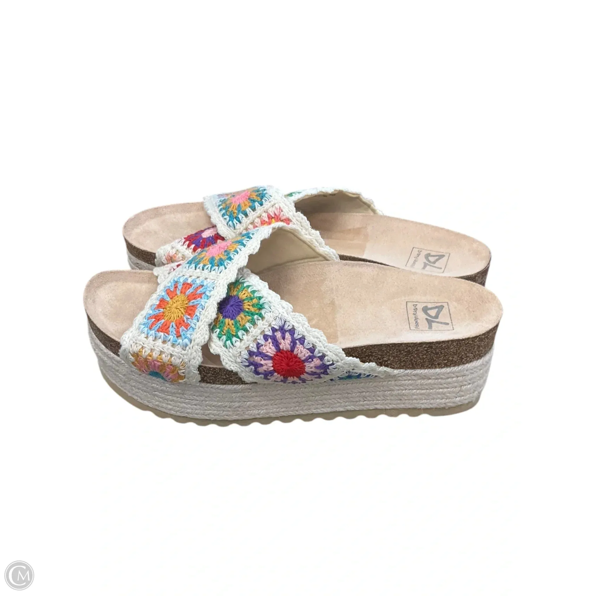 Sandals Heels Platform By Dirty Laundry In Multi-colored, Size: 9
