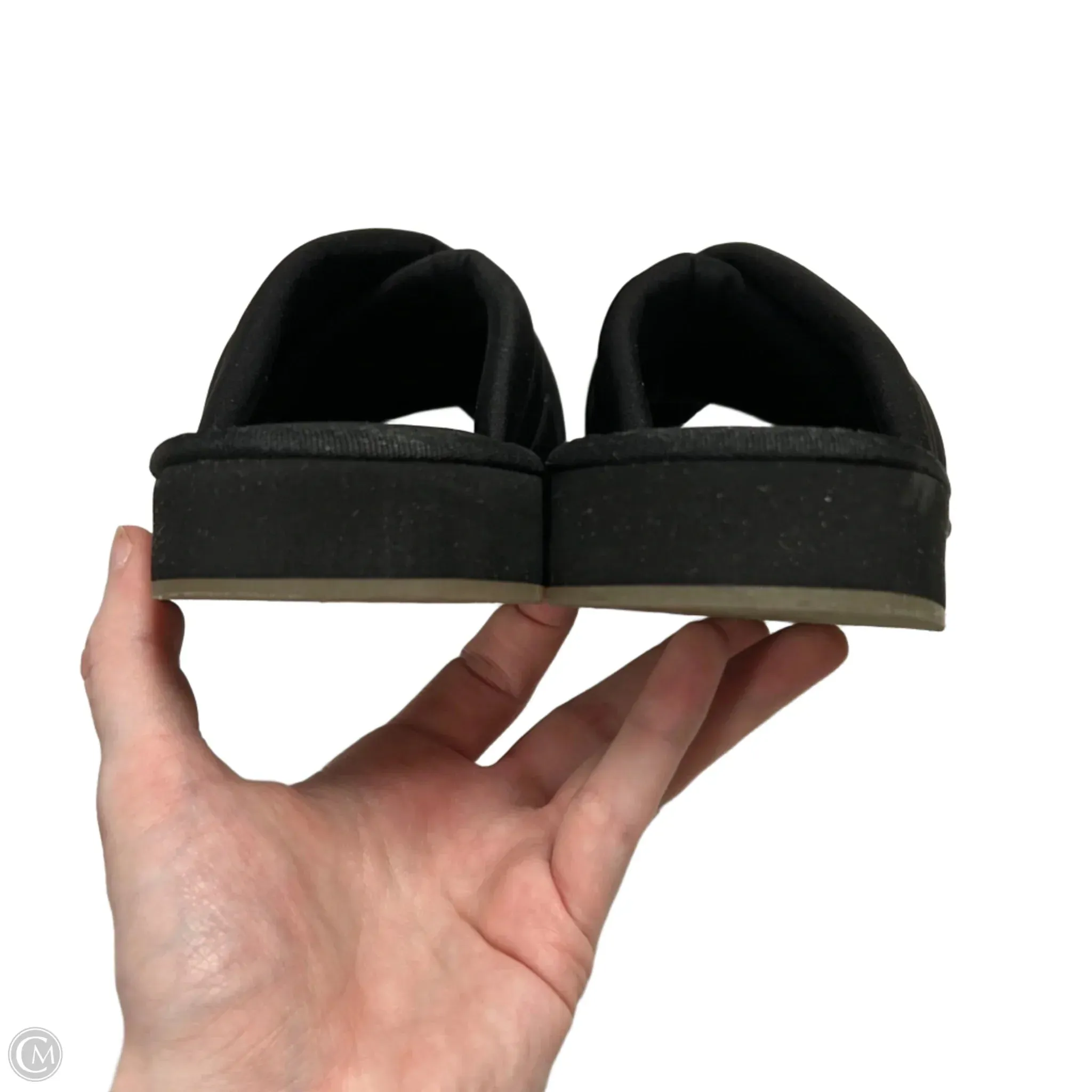 Sandals Heels Platform By Hush Puppies In Black, Size: 8