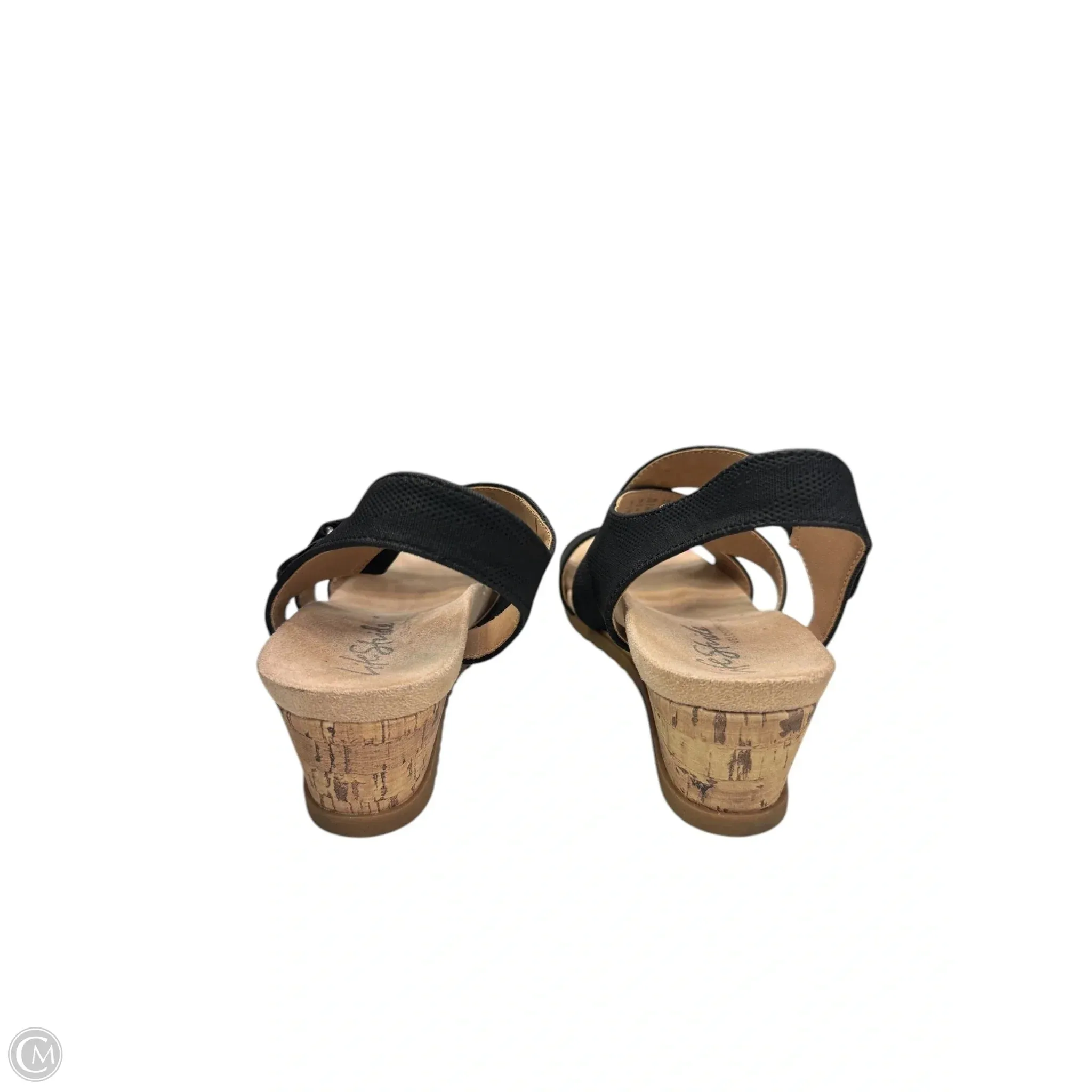 Sandals Heels Platform By Life Stride In Black, Size: 6.5