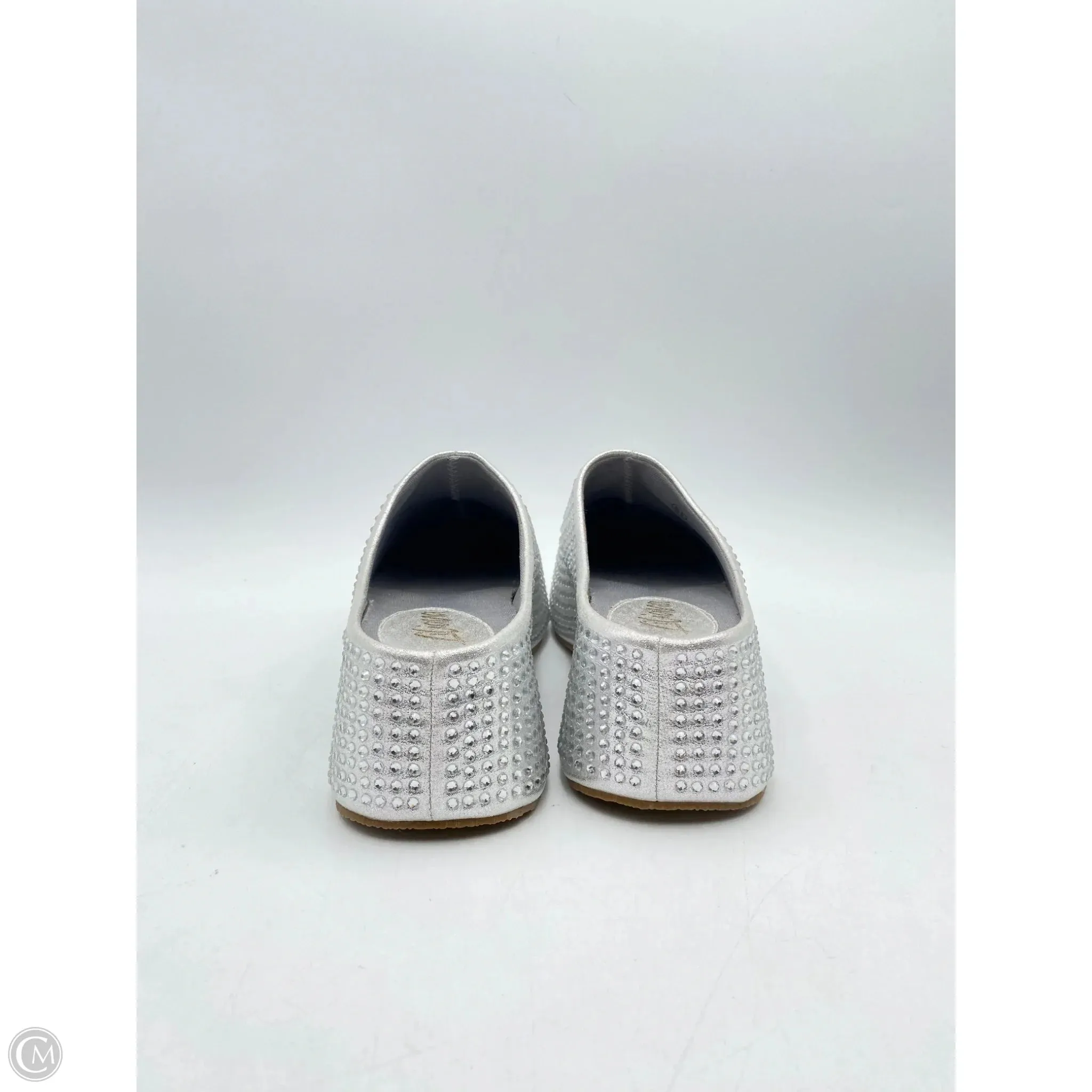 Sandals Heels Platform By Liliana In Silver, Size: 6.5