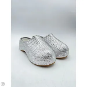 Sandals Heels Platform By Liliana In Silver, Size: 6.5