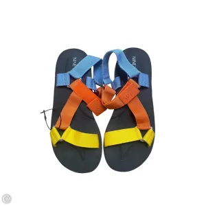 Sandals Heels Platform By Nine West In Multi-colored, Size: 8