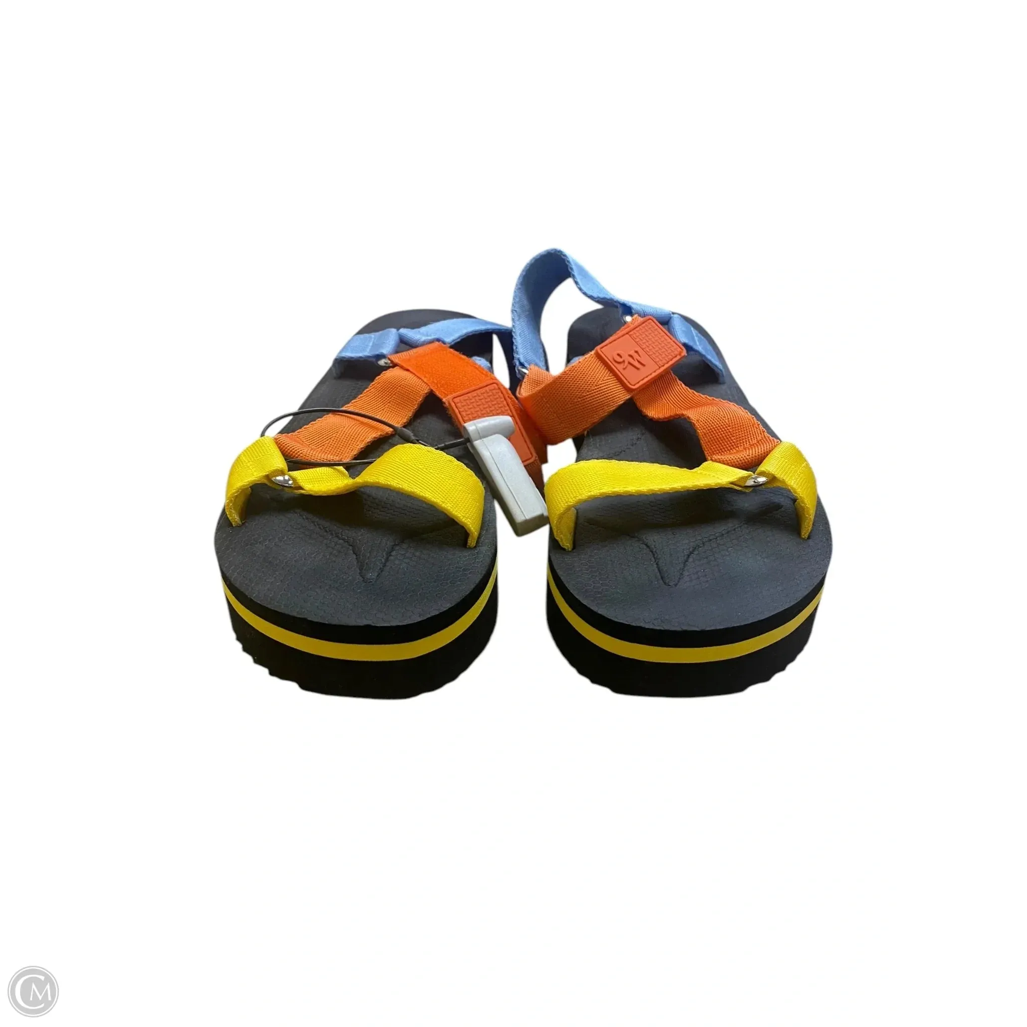 Sandals Heels Platform By Nine West In Multi-colored, Size: 8