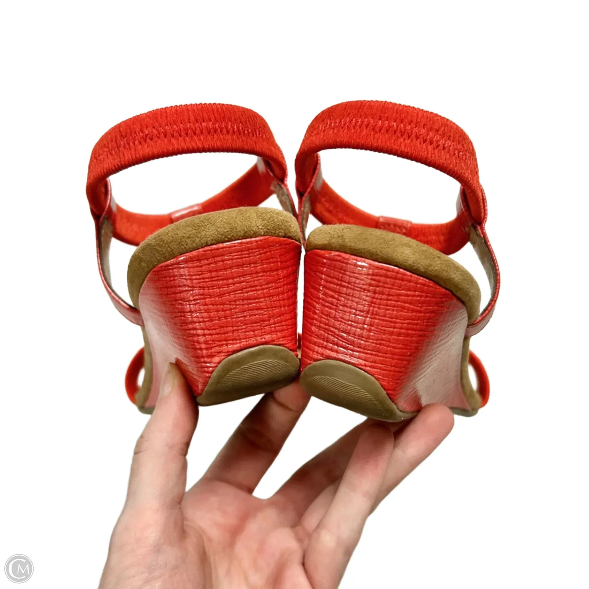 Sandals Heels Wedge By Alfani In Orange, Size: 9