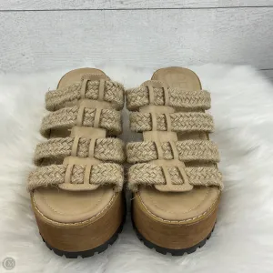 Sandals Heels Wedge By Matisse In Cream, Size: 8
